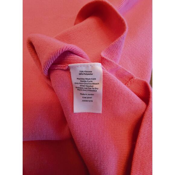 Talbots Half Sleeve Knit Top Women's Sz S Pink Scalloped Neck Base Layer Popover - Picture 4 of 12